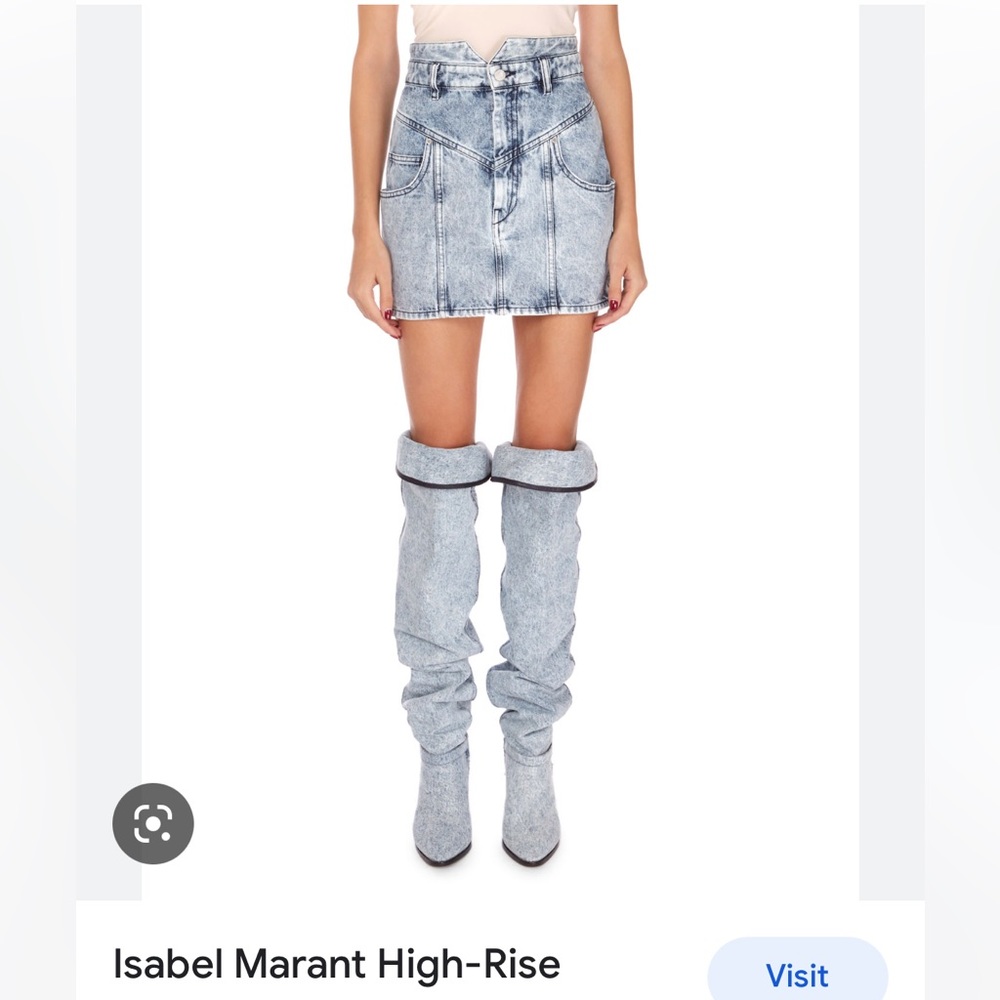 Isabel Marant Rosalie Denim Skirt 38 Never Worn